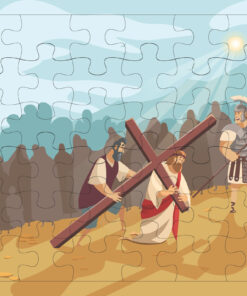 Tranh ghép hình 3+ | Chúa Giê-xu vác thập tự